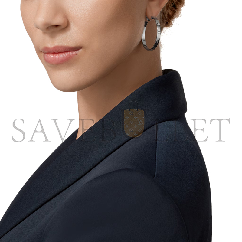 CARTIER LOVE HOOP EARRINGS, LARGE MODEL B8028300